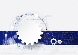 抽象齿轮背景时尚科技装饰矢量图高清图片