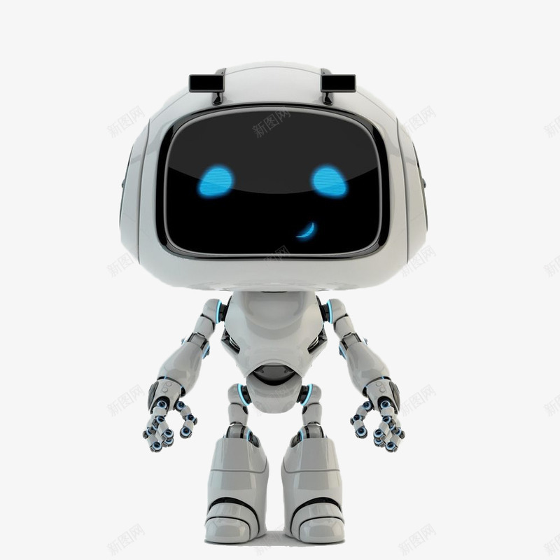 可爱的小机器人png免抠素材_新图网 https://ixintu.com 亮光 呆萌表情 帅气机器人 教育 智能 机器人 机器人眼睛 机器人管家 机器人行走 眼睛 科技 装饰 迷你机器人