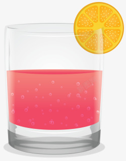 粉红色果汁粉红精致夏天果汁矢量图高清图片