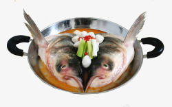 双味双味鱼头锅高清图片