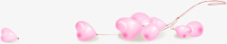 粉红气球漂浮素材