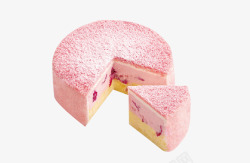 椰蓉粉小蛋糕素材