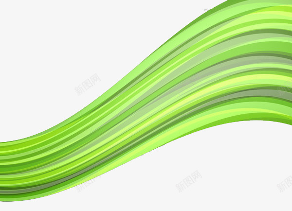 绿色图案png免抠素材_新图网 https://ixintu.com 动漫 动画 数字 曲线 波浪 流线 液态 渐变 灰色 绿色 背景