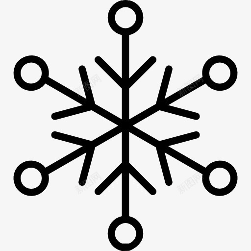 雪花图标png_新图网 https://ixintu.com 冬天 白雪皑皑 自然 雪 鳞片