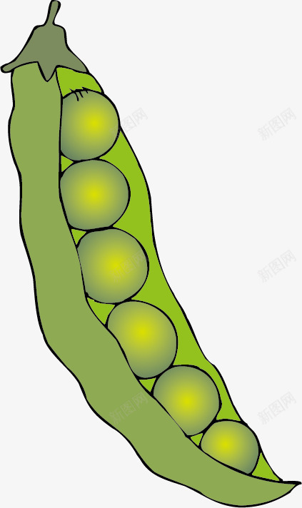 卡通图生物世界png免抠素材_新图网 https://ixintu.com 世界 卡通图 生物 蔬菜 豌豆