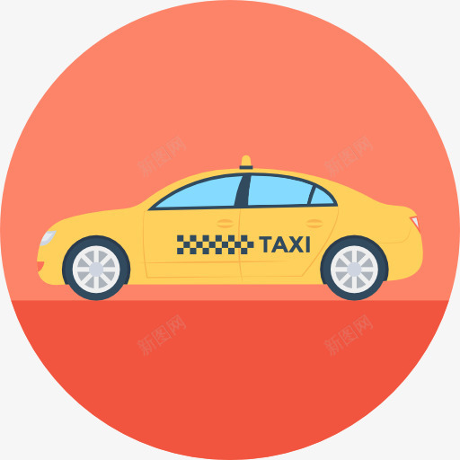 出租车图标png_新图网 https://ixintu.com 交通 出租车 汽车 运输