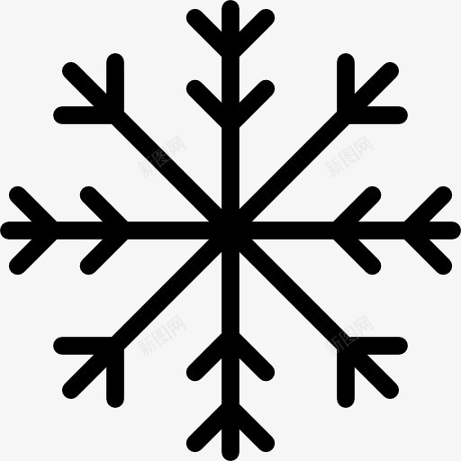 Snowflake图标png_新图网 https://ixintu.com 冬天 天气 寒冷 自然 雪 雪花