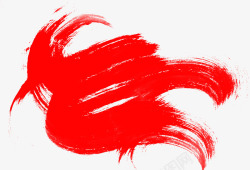 红色水墨画涂鸦海报背景素材