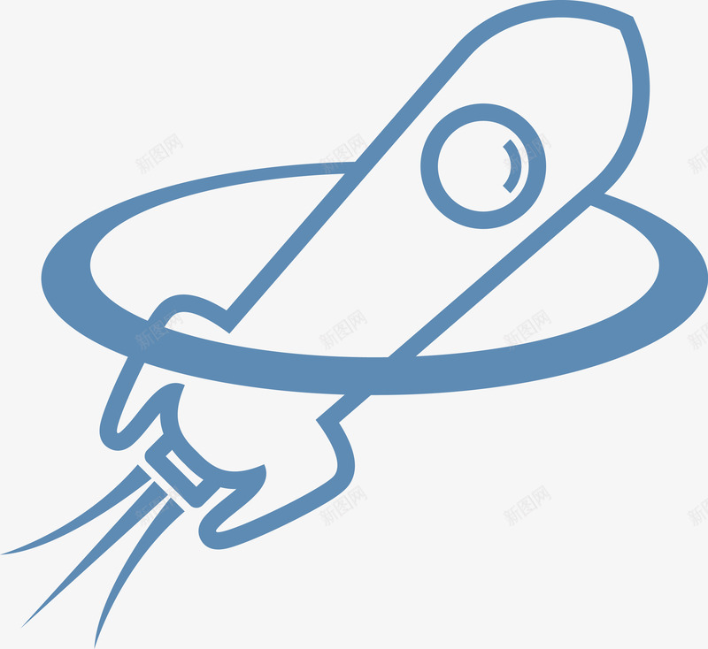 火箭创意矢量图图标eps_新图网 https://ixintu.com logo素材 创意 火箭 矢量素材 矢量图