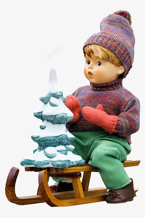 冬天的小孩png免抠素材_新图网 https://ixintu.com 娃娃 快乐 玩雪