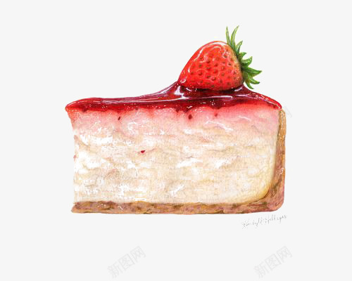 奶油蛋糕元素png免抠素材_新图网 https://ixintu.com 下午茶 创意水果 奶油 甜点 草莓蛋糕