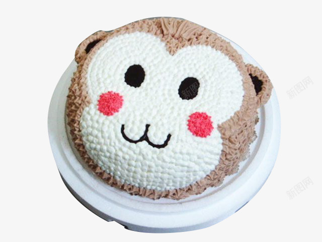 蛋糕png免抠素材_新图网 https://ixintu.com 卡通造型 奶油 白色