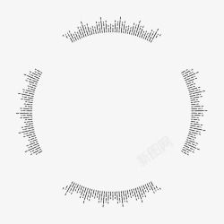 抽象几何圆环边框矢量图素材