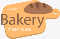 面包屋案板上的面包图标高清图片