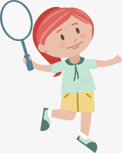 网球比赛打网球的女孩素材