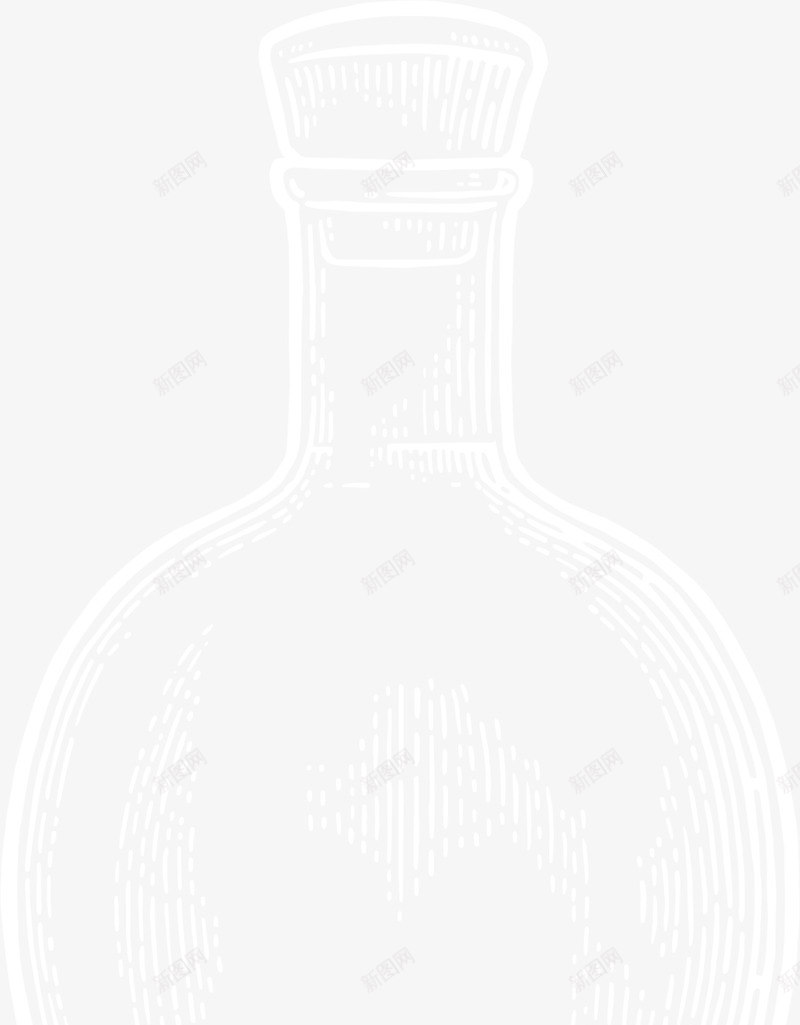 创意白色酒瓶png免抠素材_新图网 https://ixintu.com 创意酒瓶 白色塞子 白色瓶子 白色酒瓶 素描 素描罐子 高端酒瓶