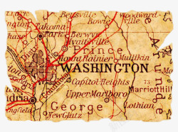 华盛顿地图素材