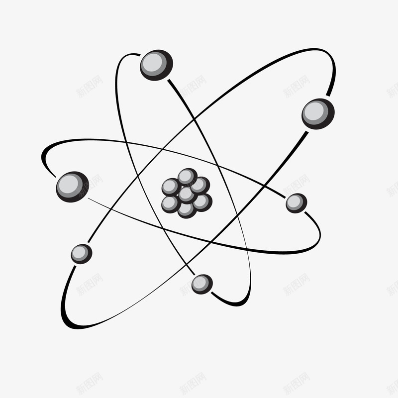 灰色圆环科技星球元素矢量图ai免抠素材_新图网 https://ixintu.com 人体基因 圆弧 扁平化 星球 灰色 环绕 生物 科技 矢量图