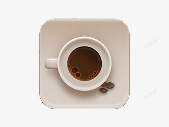 咖啡盘子杯子psd免抠素材_新图网 https://ixintu.com 休闲 咖啡豆 饮品 黑咖啡