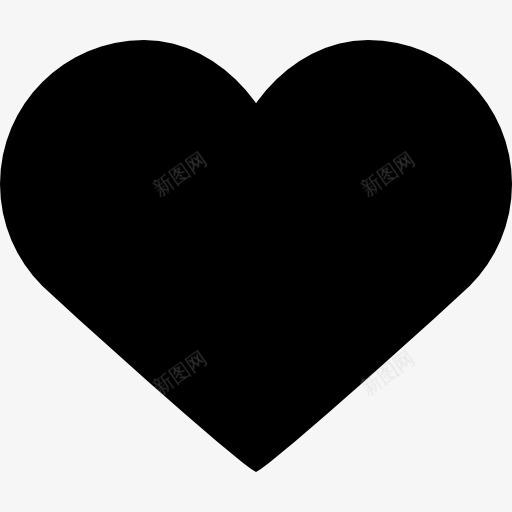 喜欢黑色的心按钮图标png_新图网 https://ixintu.com 就像 形状 按钮 爱的心 界面 程式化 符号 黑暗 黑色