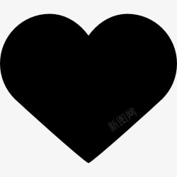 黑暗的符号喜欢黑色的心按钮图标高清图片