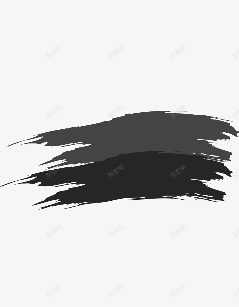 笔触黑色png免抠素材_新图网 https://ixintu.com 涂鸦 黑色