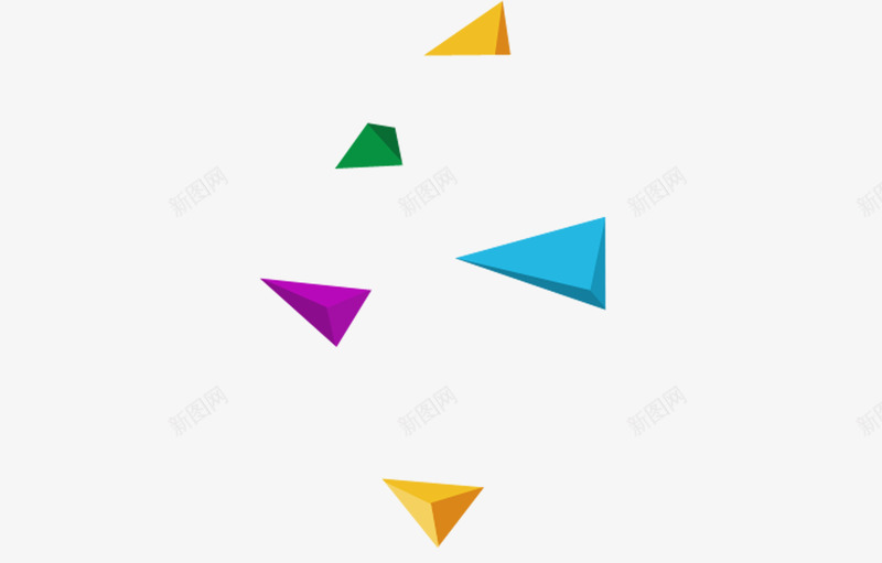 渐变三角形圆形png免抠素材_新图网 https://ixintu.com 三角形 几何 几何PNG 几何元素 彩色 渐变三角形圆形