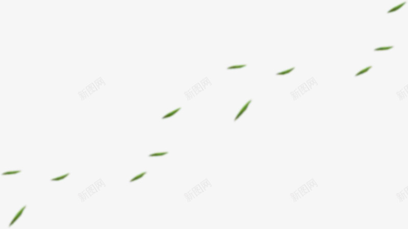 绿色叶子漂浮装饰png免抠素材_新图网 https://ixintu.com 叶子 漂浮 绿色 装饰