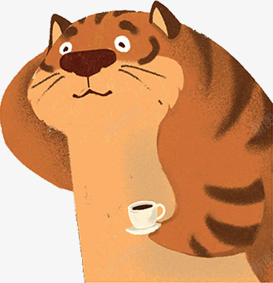 胖猫png免抠素材_新图网 https://ixintu.com 卡通猫 咖啡 小猫 猫咪 胖的卡通