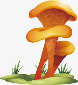 金色蘑菇素材