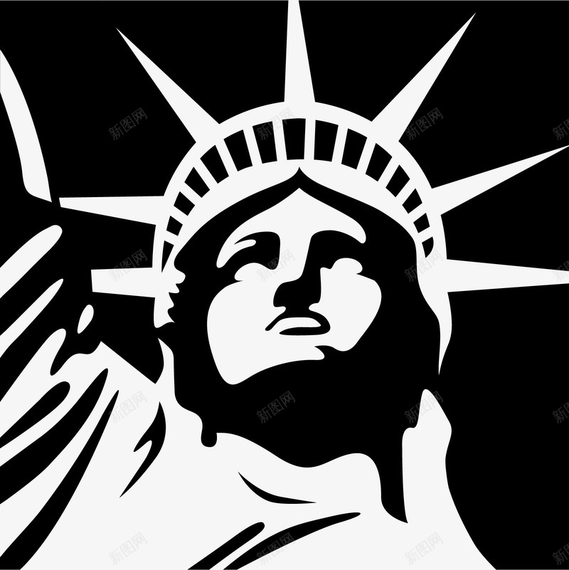 美国元素自由女神像png免抠素材_新图网 https://ixintu.com 美国元素 自由女神像