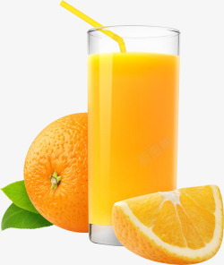 橘子饮料夏天饮料橘子高清图片