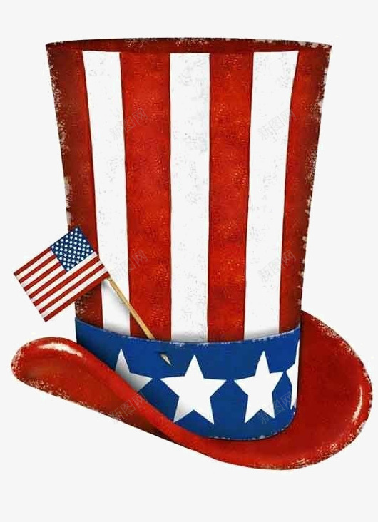 美国国旗帽子png免抠素材_新图网 https://ixintu.com 国旗 帽子 红白条纹 美国
