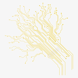 黄色裂纹贴图金色电路板电路图高清图片