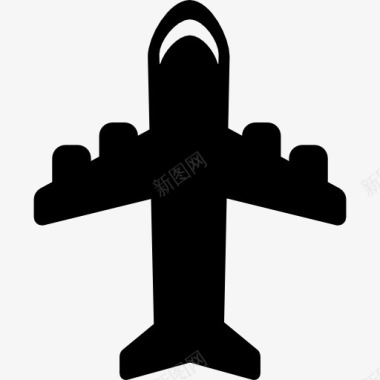 四发动机飞机图标图标