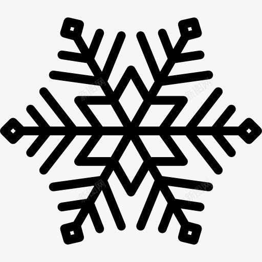 Snowflake图标png_新图网 https://ixintu.com 冬天 天气 寒冷 自然 雪 雪花