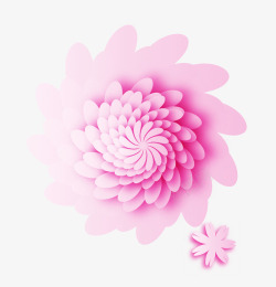 高端粉色装饰立体花背景素材