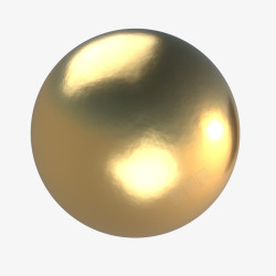 立体球体psd球形金色立体几何高清图片