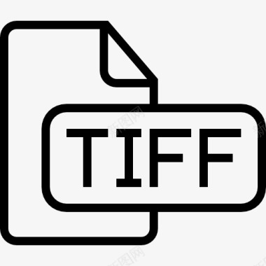 TIFF图像文件概述了符号图标图标