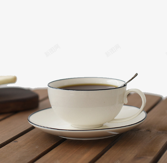 木桌上的咖啡杯子png免抠素材_新图网 https://ixintu.com 产品实物 咖啡杯子 日用百货 木桌