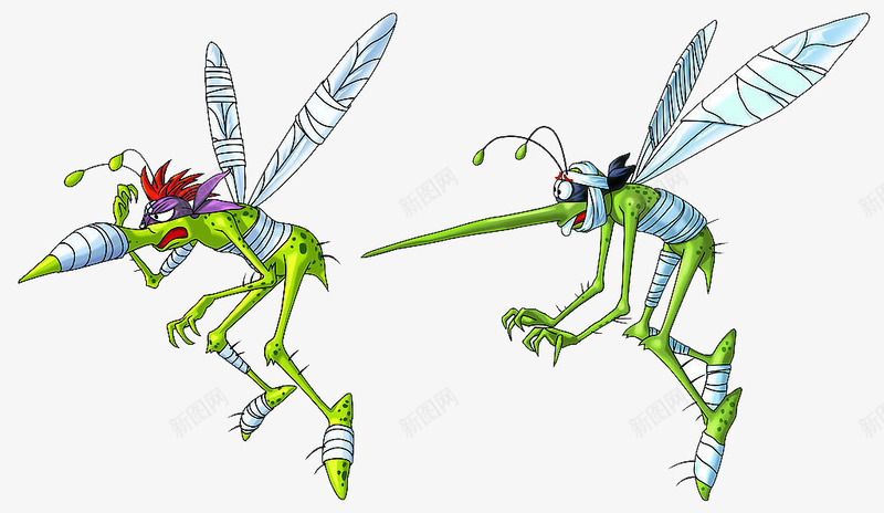 蚊子png免抠素材_新图网 https://ixintu.com 动物 卡通 可爱蚊子 吸血鬼 蚊子