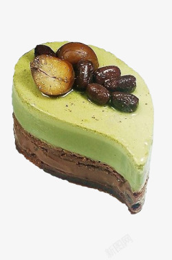 绿茶巧克力蛋糕素材