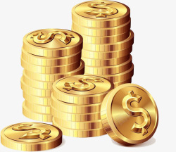 交易所金色货币图标高清图片