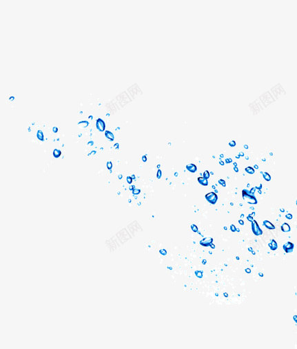 水水泡蓝色png免抠素材_新图网 https://ixintu.com 水 水泡 蓝色