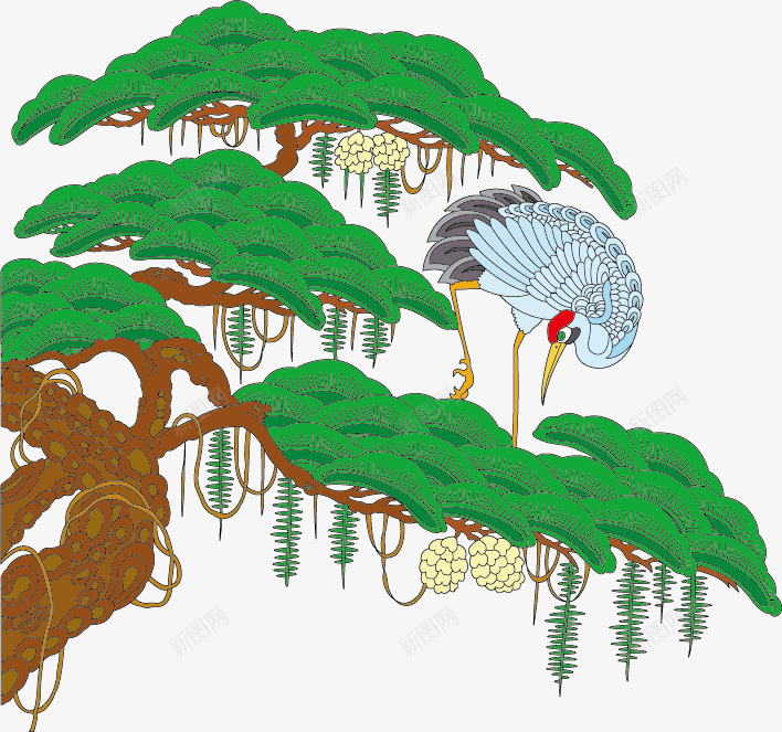 迎客松松树淘宝素png免抠素材_新图网 https://ixintu.com 迎客松松树矢量淘宝