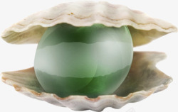 贝壳里的绿宝石淘宝促销素材