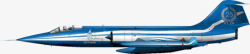 蓝色航空战斗飞机素材