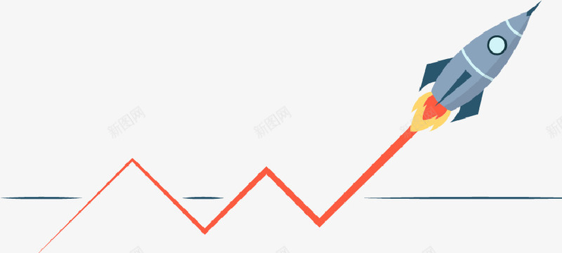 卡通火箭边框装饰png免抠素材_新图网 https://ixintu.com 办公 卡通 效率 火箭 装饰 边框