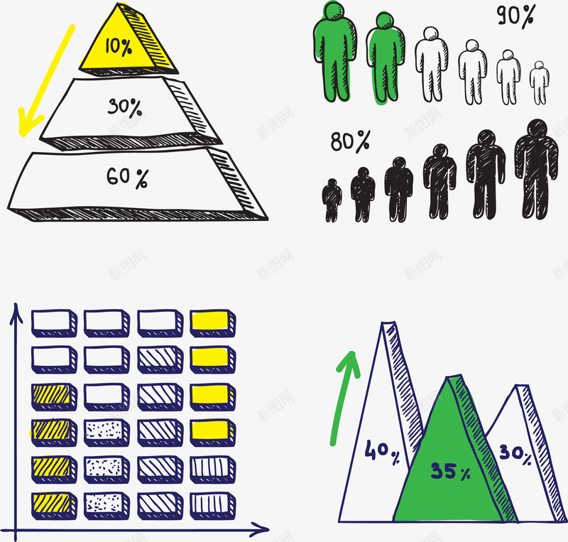 卡通数据统计表png免抠素材_新图网 https://ixintu.com png 分布表 手绘 标注形状 矢量素材