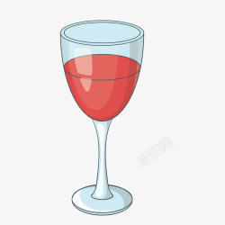 卡通红酒矢量图素材